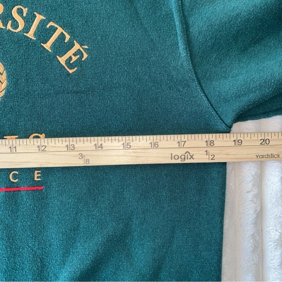 University Paris Green Sweater Vintage Grail - Picture 4 of 8
